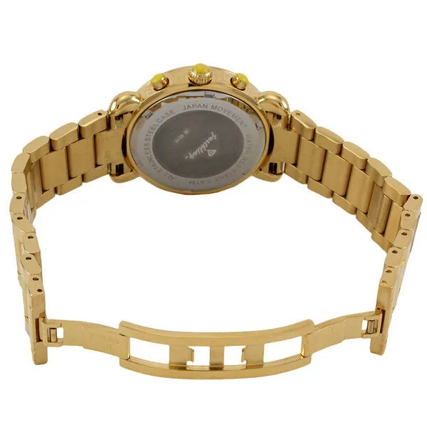 JBW Victory White Mother of Pearl Pave Dial Chronograph Diamond Ladies Watch JB-6210-A