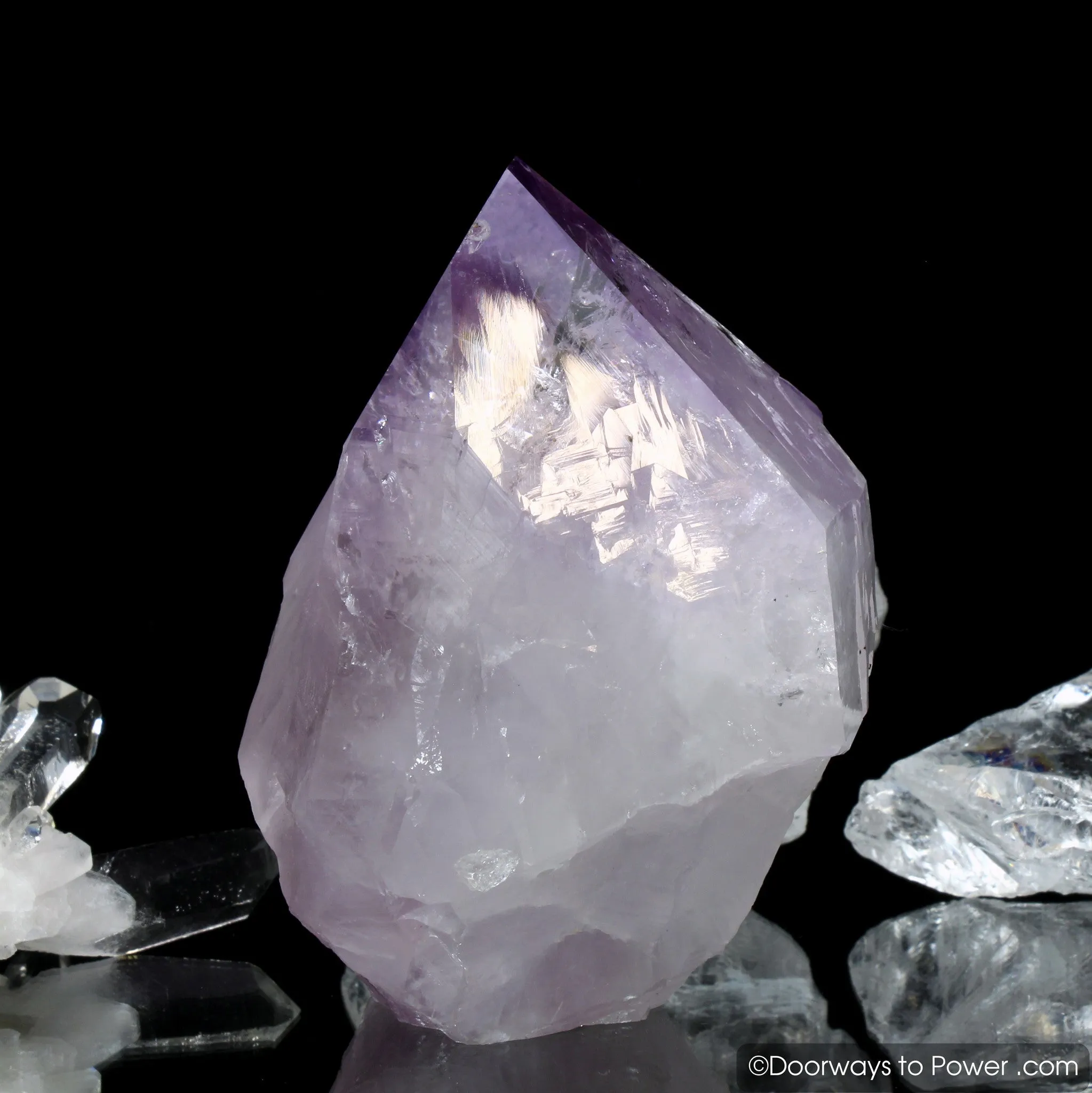 John of God Amethyst Casa Crystal Point w/ Record Keeper
