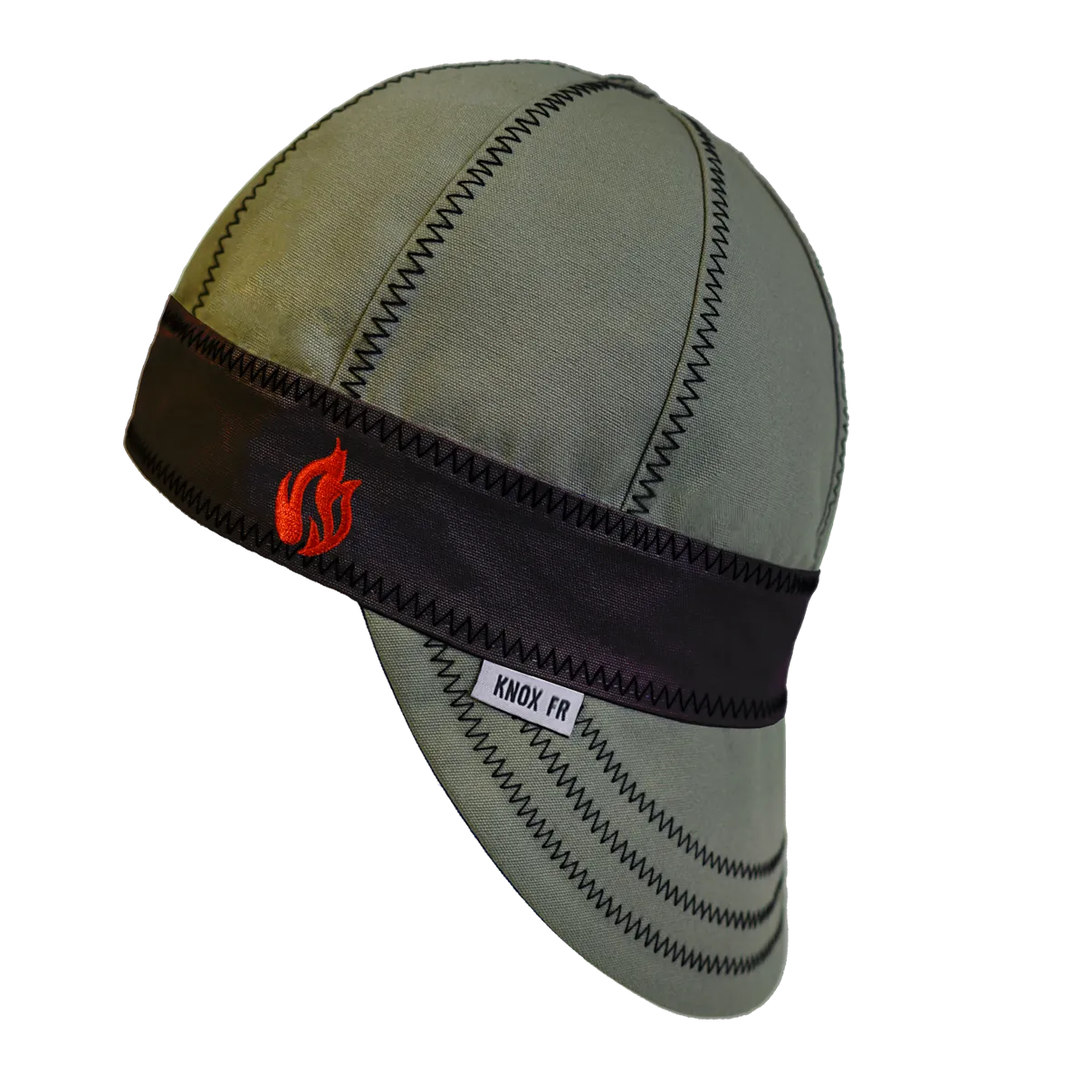 Knox FR Welding Cap Military Green