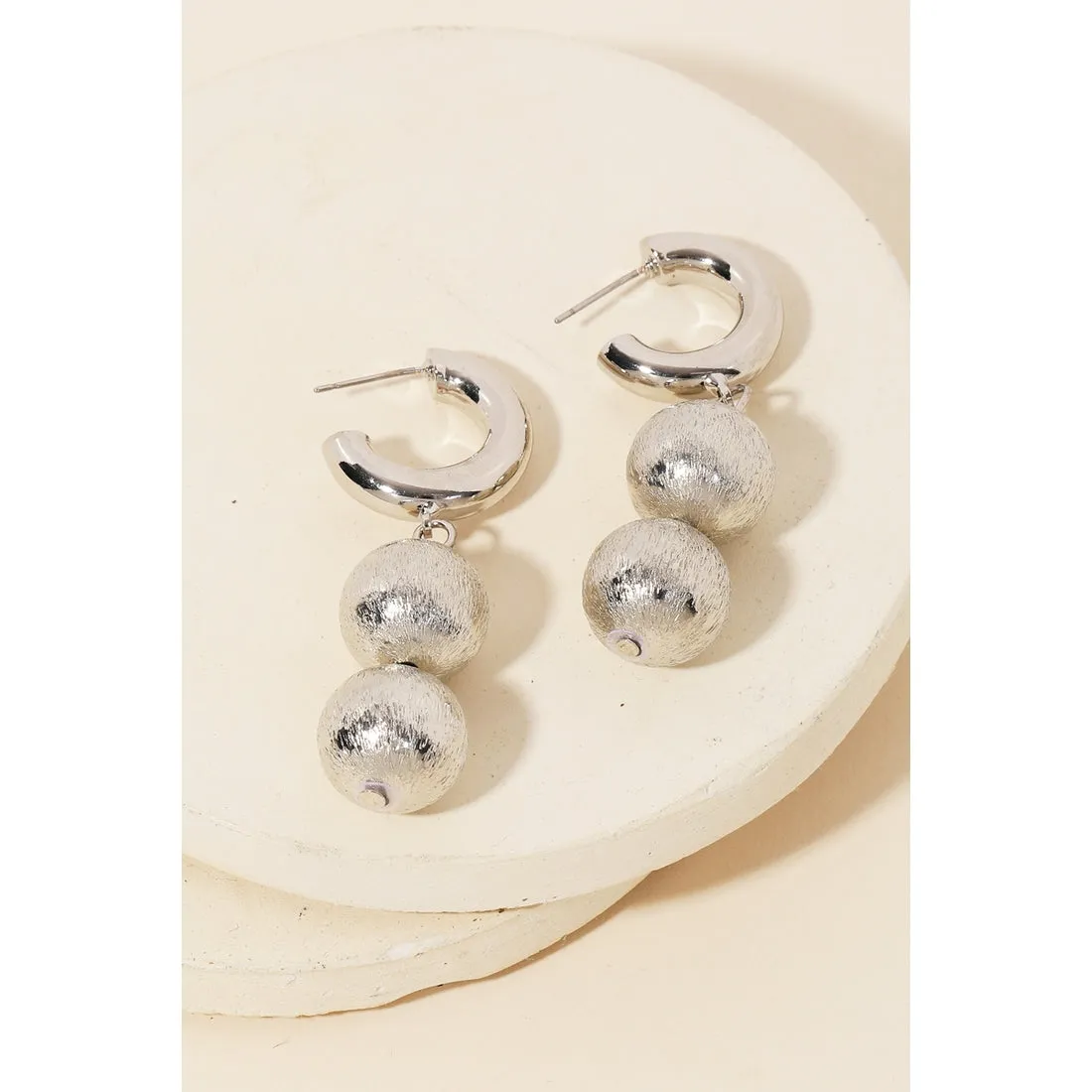 Layered Ball Earrings