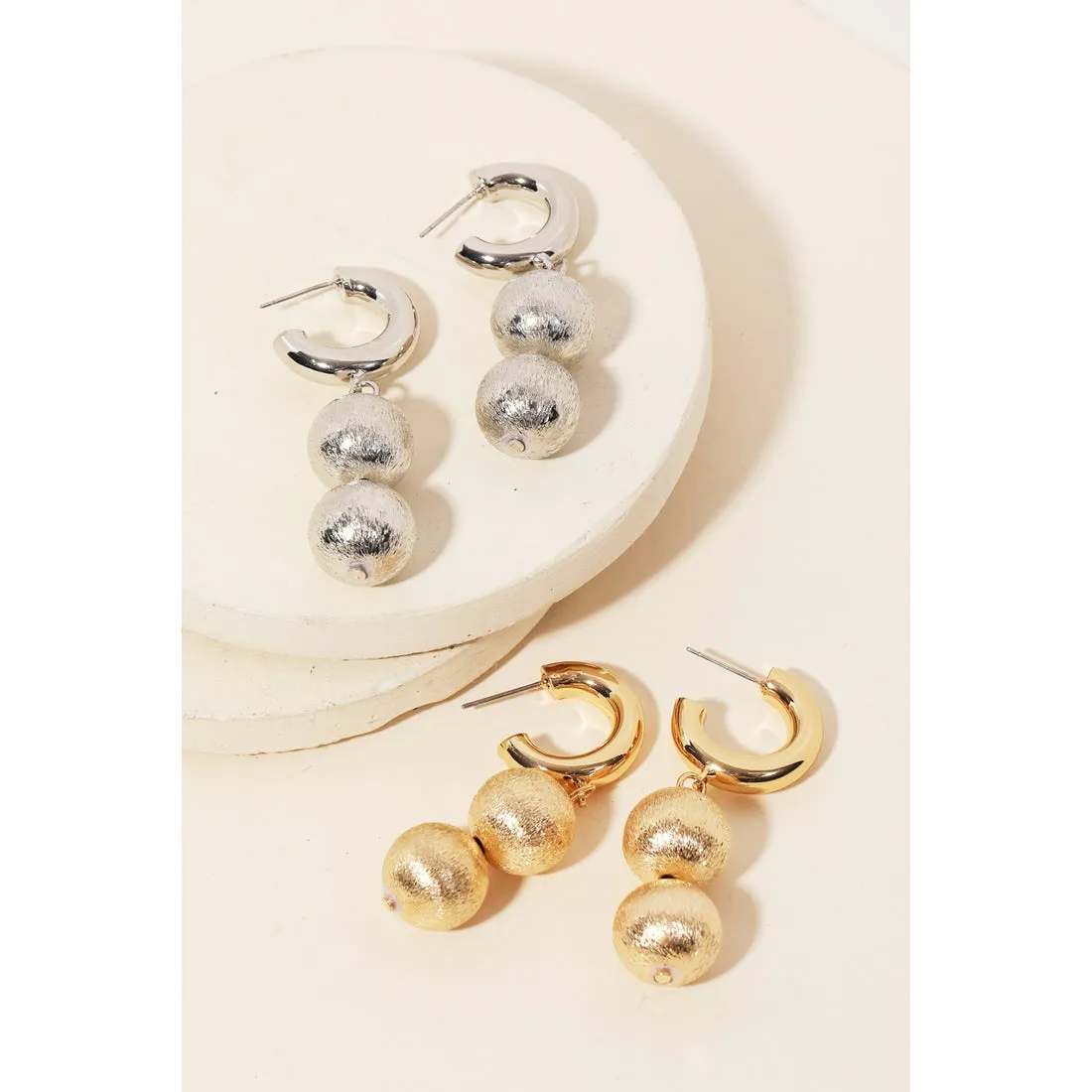 Layered Ball Earrings