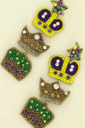 Layered Crown Earring