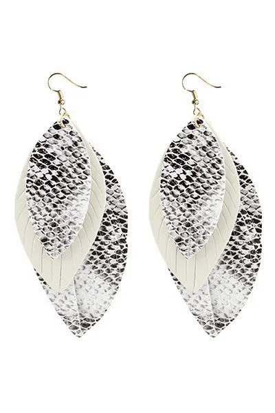 Layered Feather Earrings