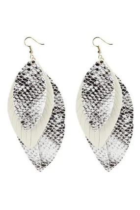 Layered Feather Earrings