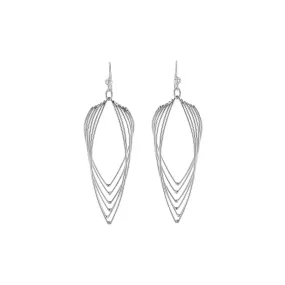 LAYERED MARQUISE DROP EARRINGS