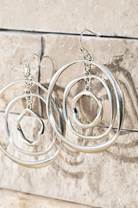 Layered Satin Earrings