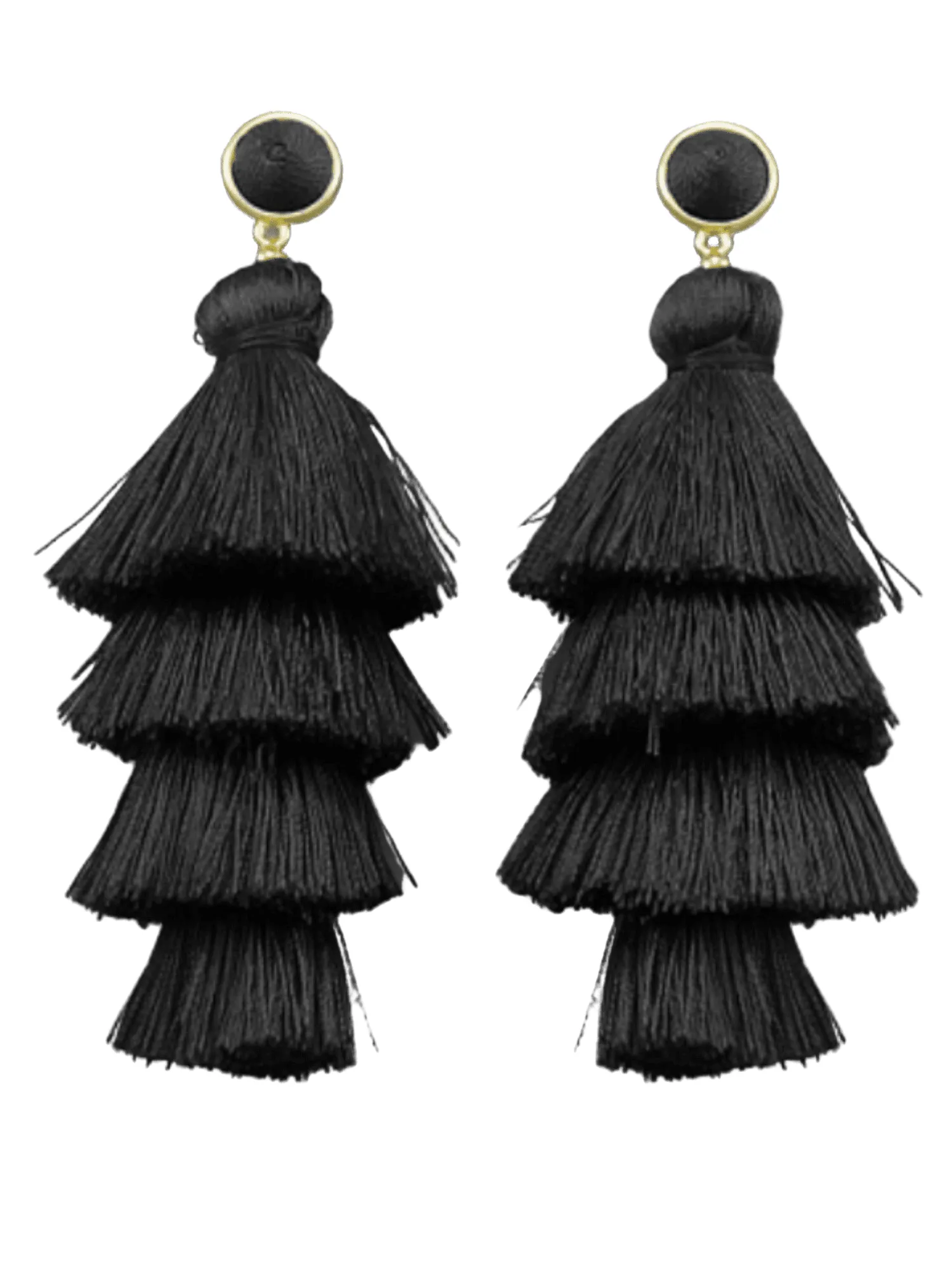 Layered Tassel Earrings