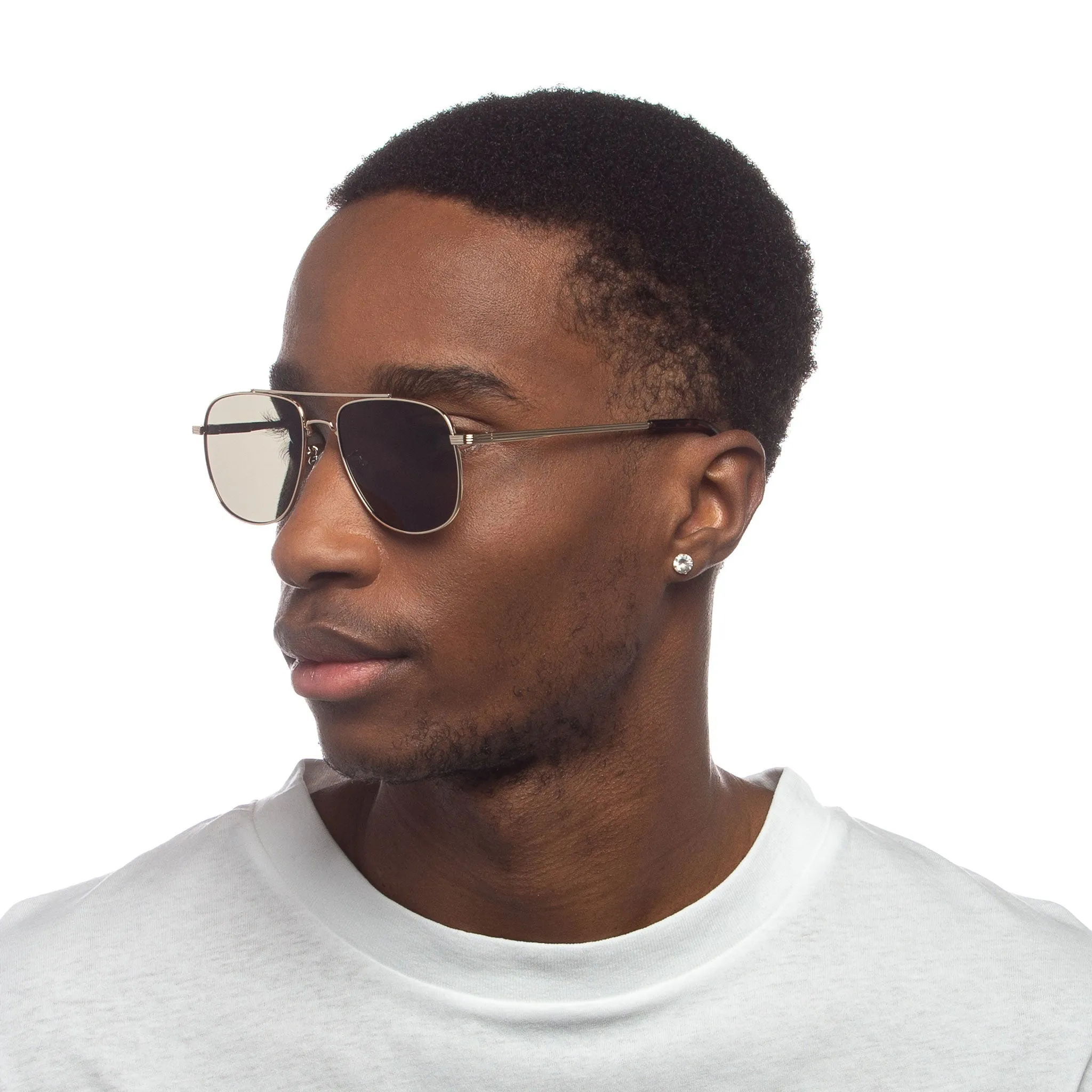 Le Specs The Charmer - Gold Khaki Mono