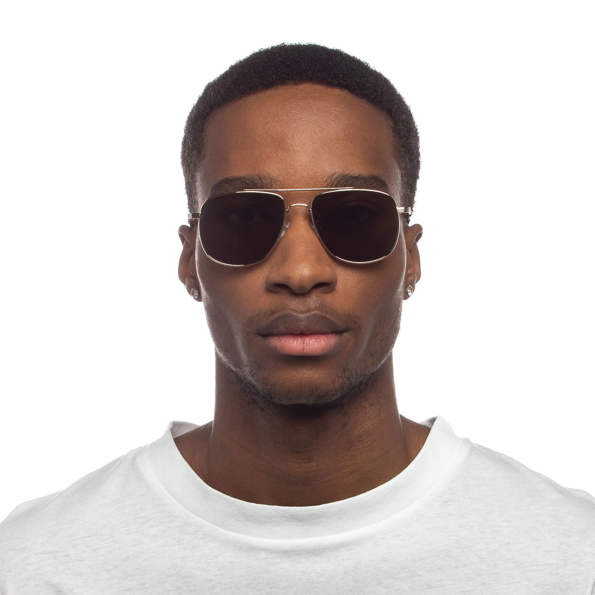 Le Specs The Charmer - Gold Khaki Mono