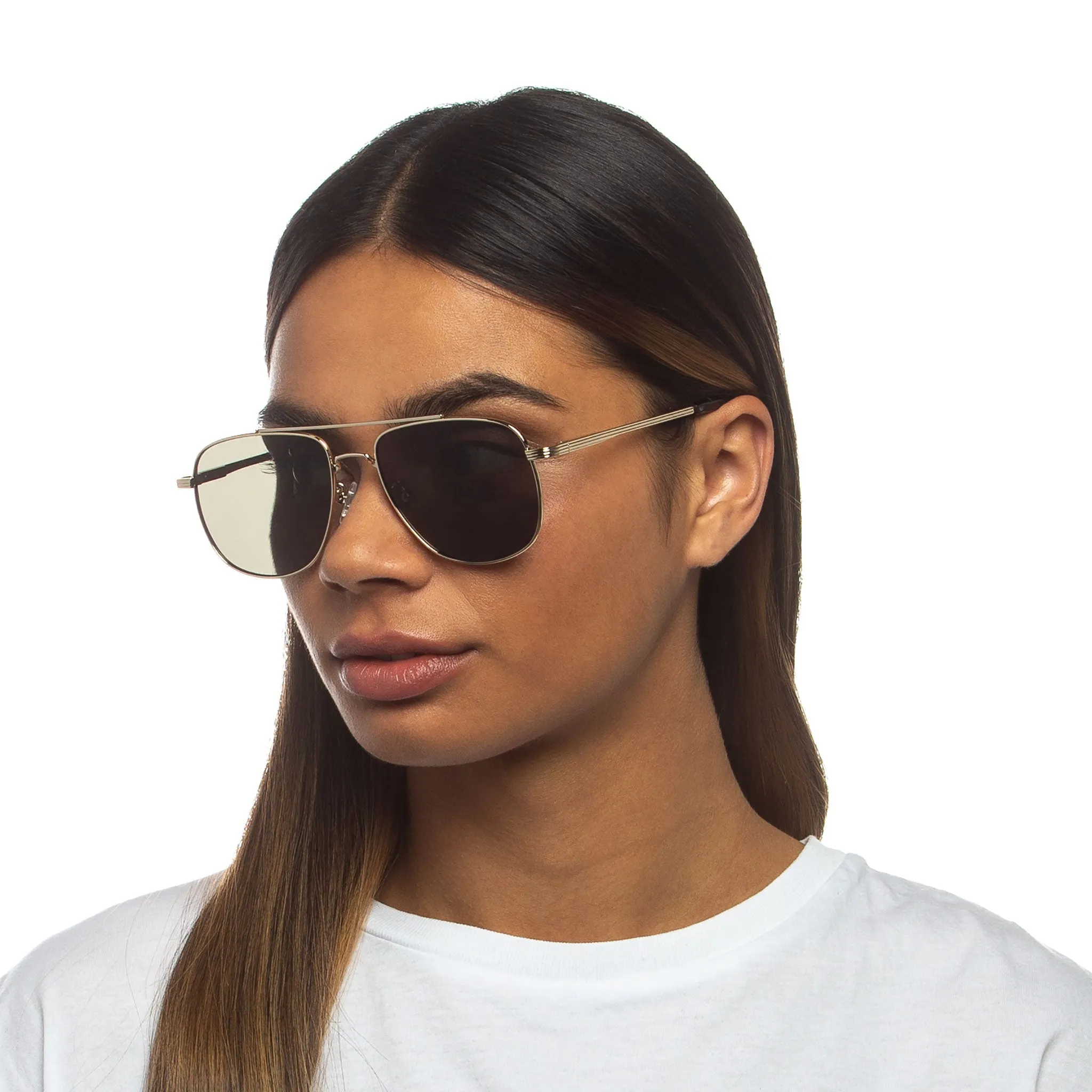 Le Specs The Charmer - Gold Khaki Mono