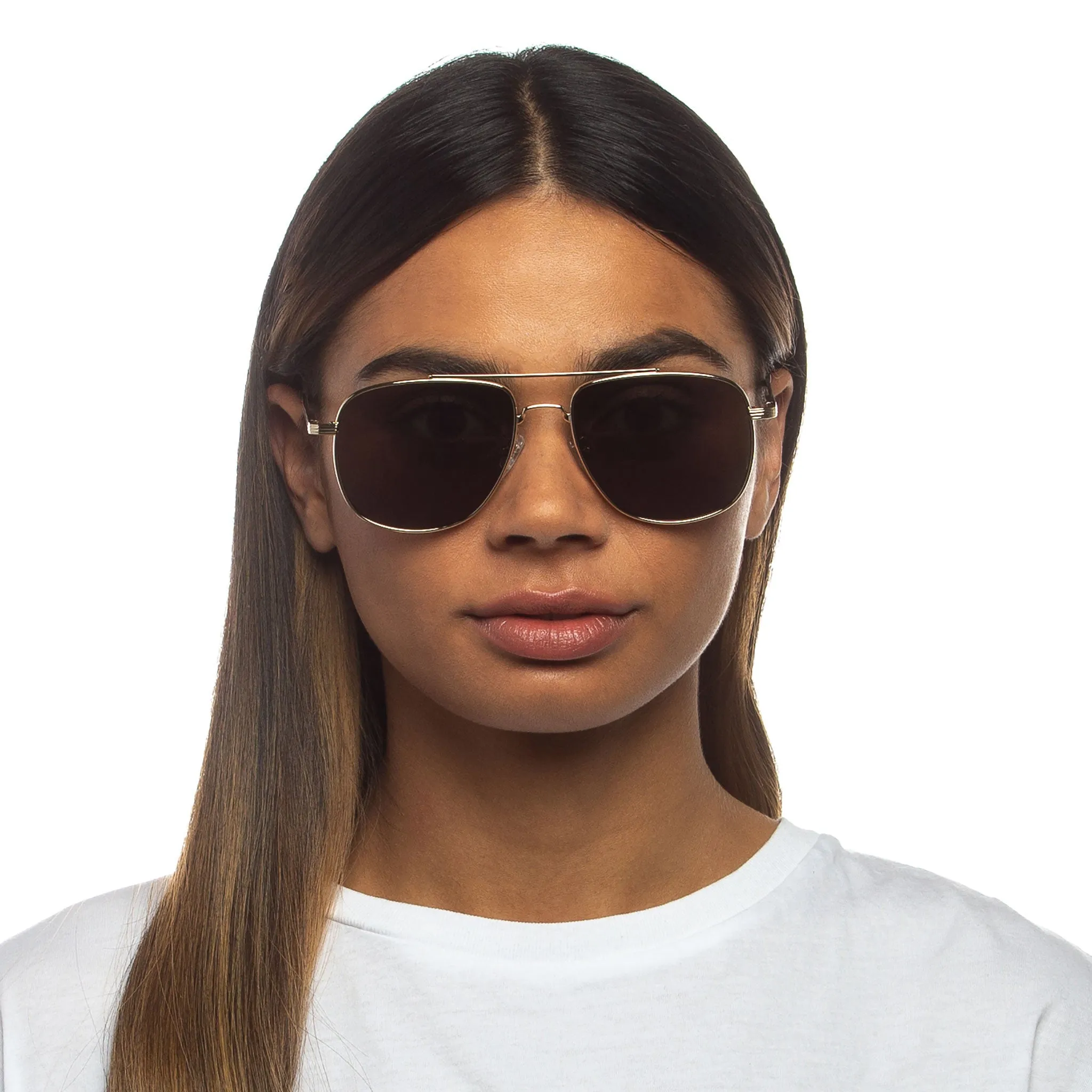 Le Specs The Charmer - Gold Khaki Mono