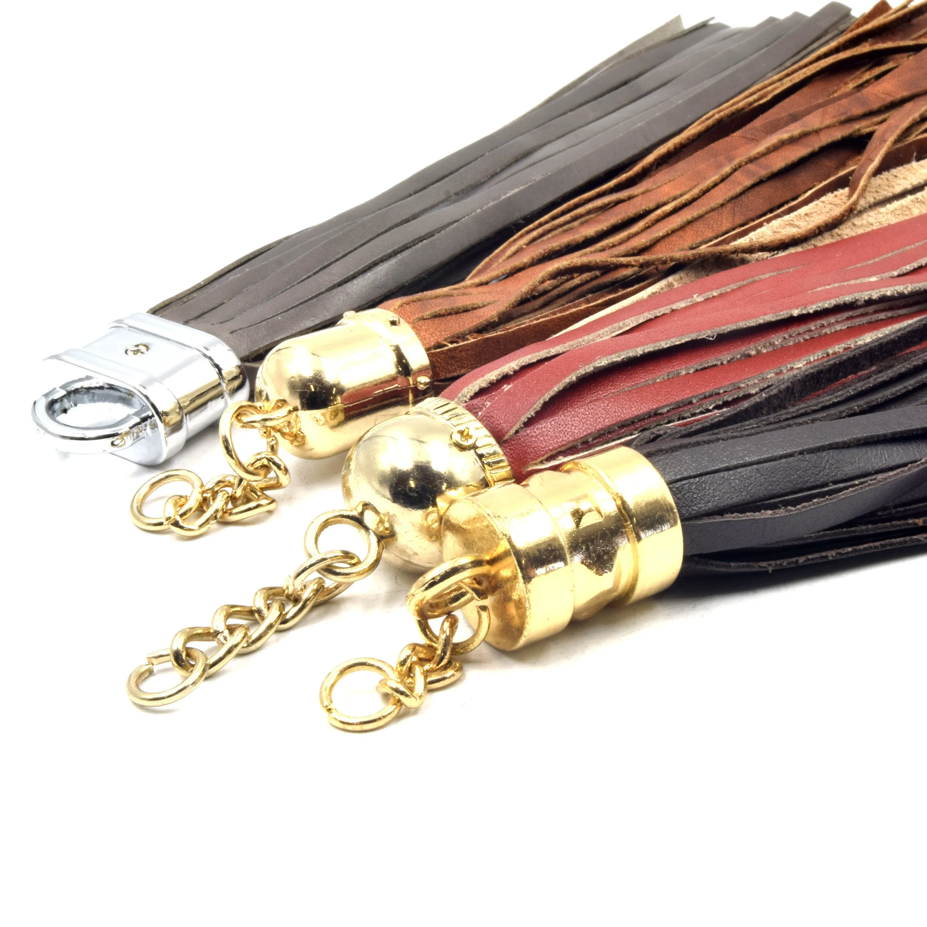 Leather Tassels | 7 inch with Attached Ring | Purse Accessories