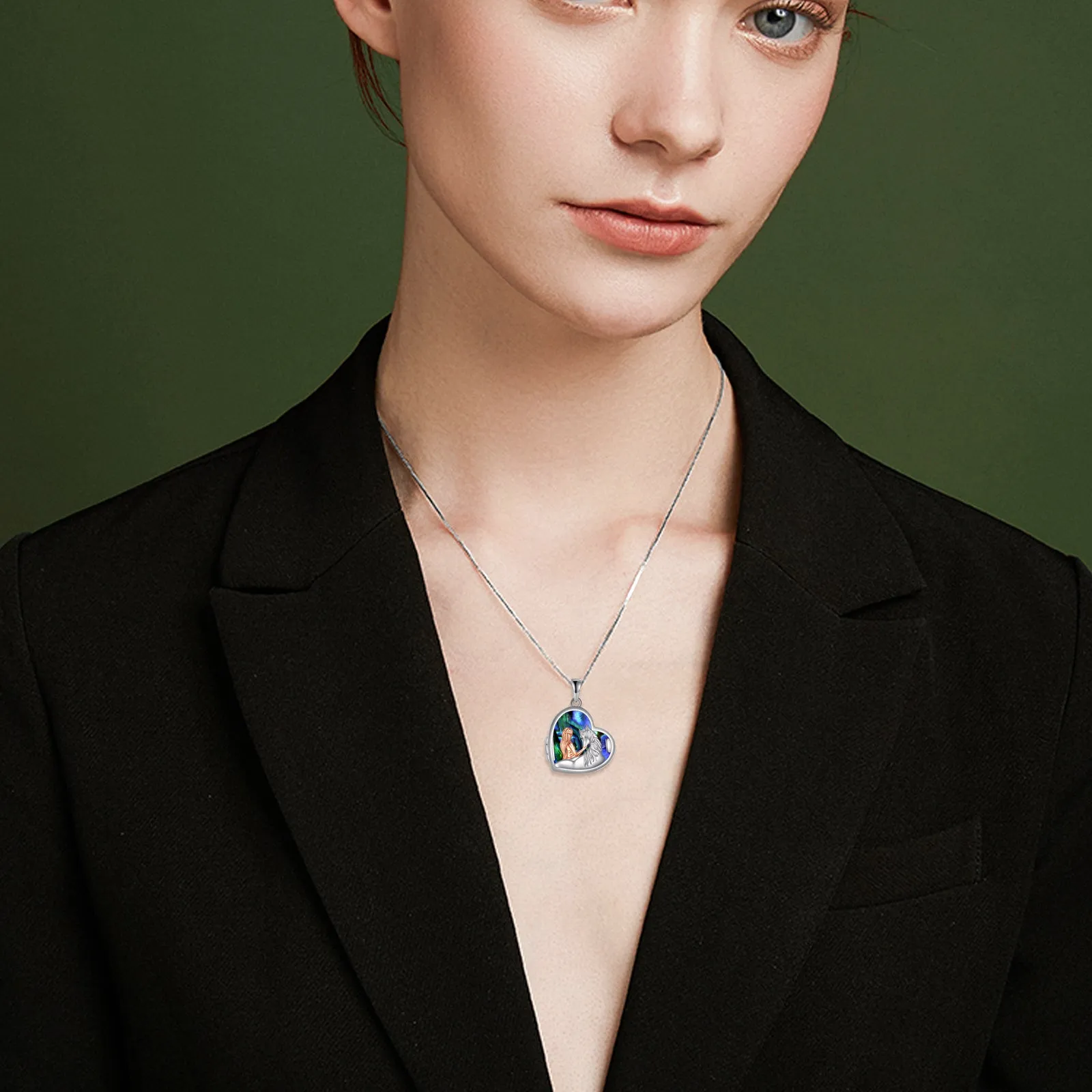 Leisurely Elegance - The Nevermore Women's Necklace Heart 925 Silver Photo Locket