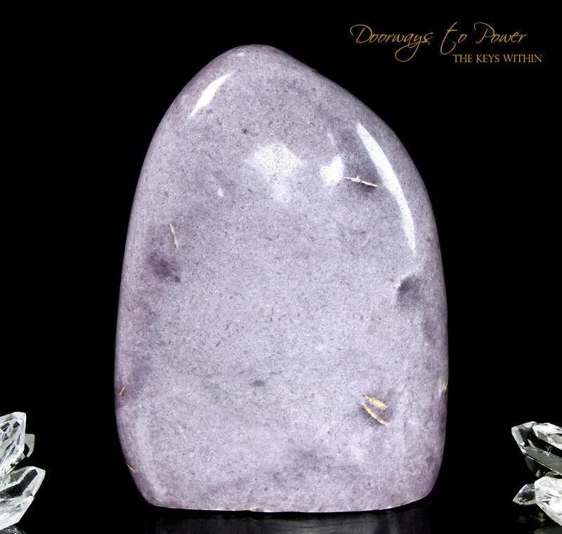 Llilac Lepidolite Crystal Altar Stone