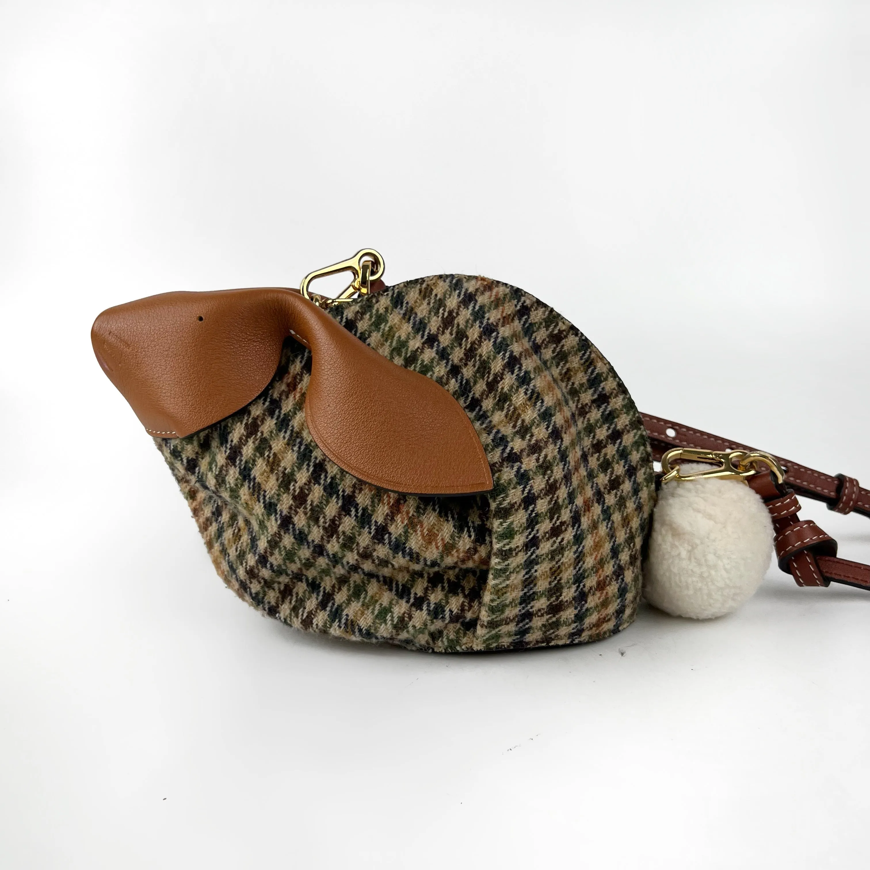 Loewe Mini Tan Bunny Crossbody Bag