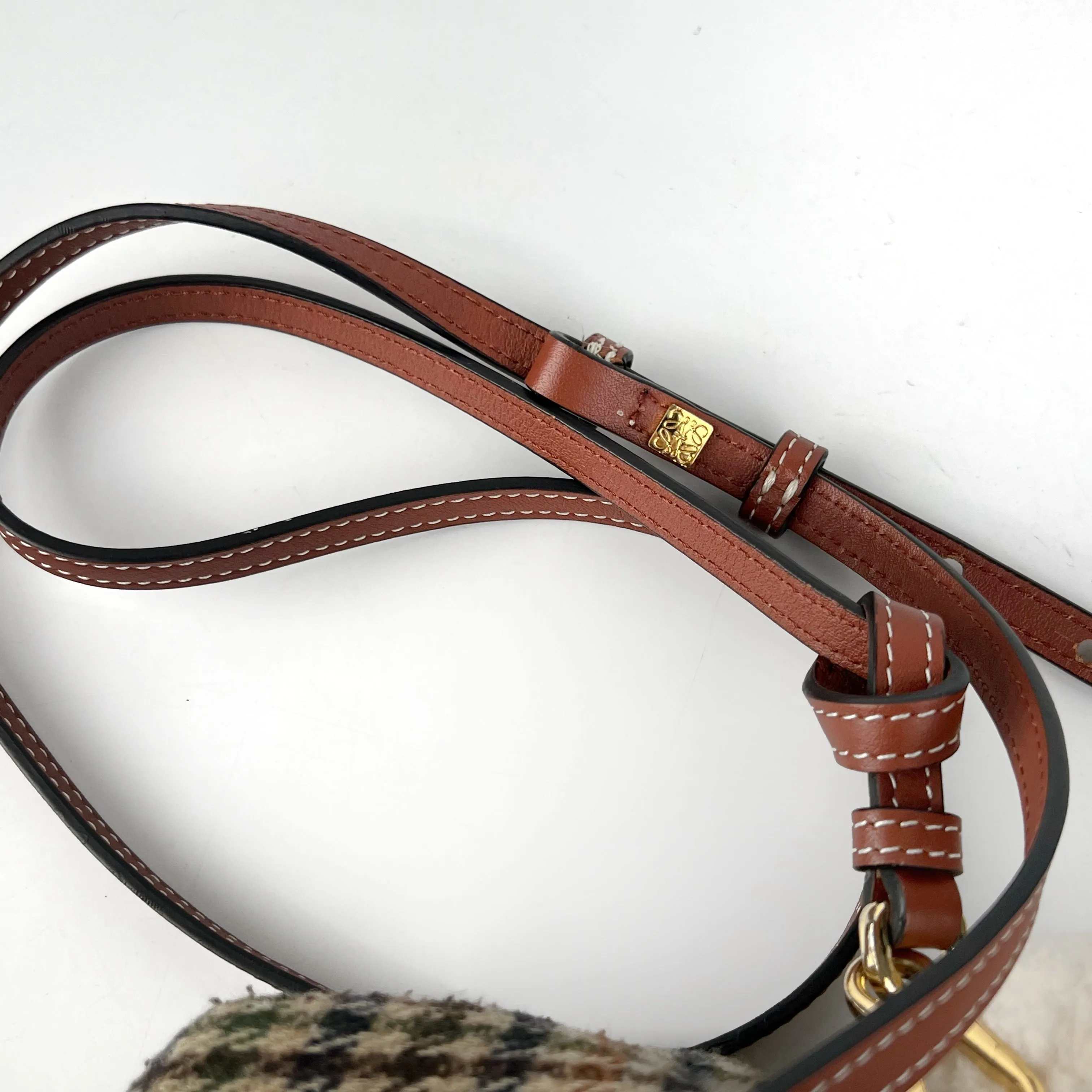 Loewe Mini Tan Bunny Crossbody Bag
