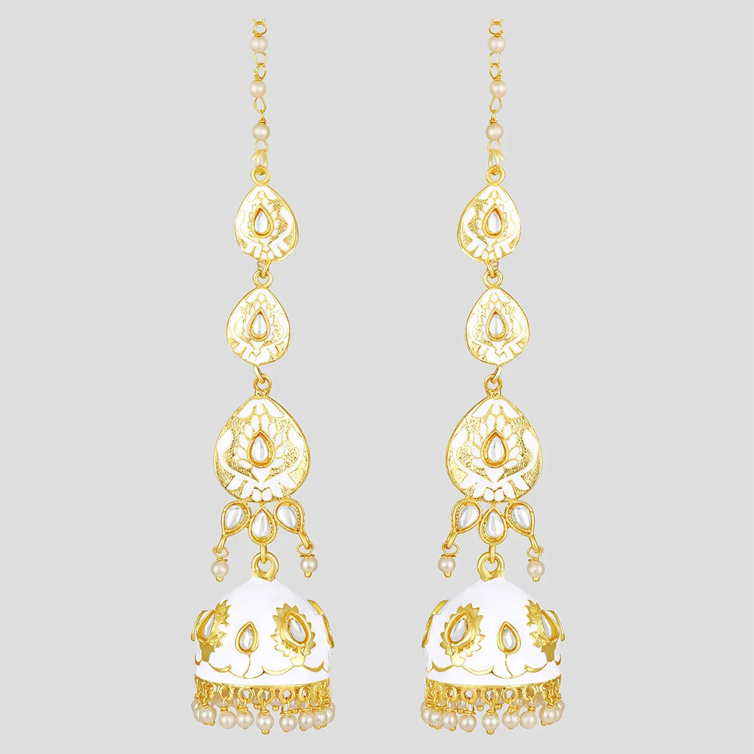 Long Layered Jhumki Earrings