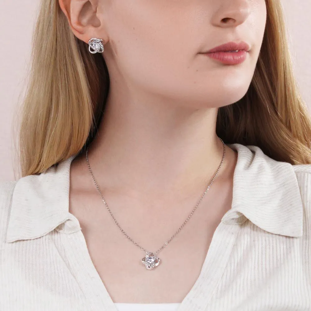 Love Knot & Earring Set for Mom