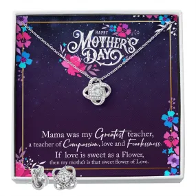 Love Knot & Earring Set for Mom