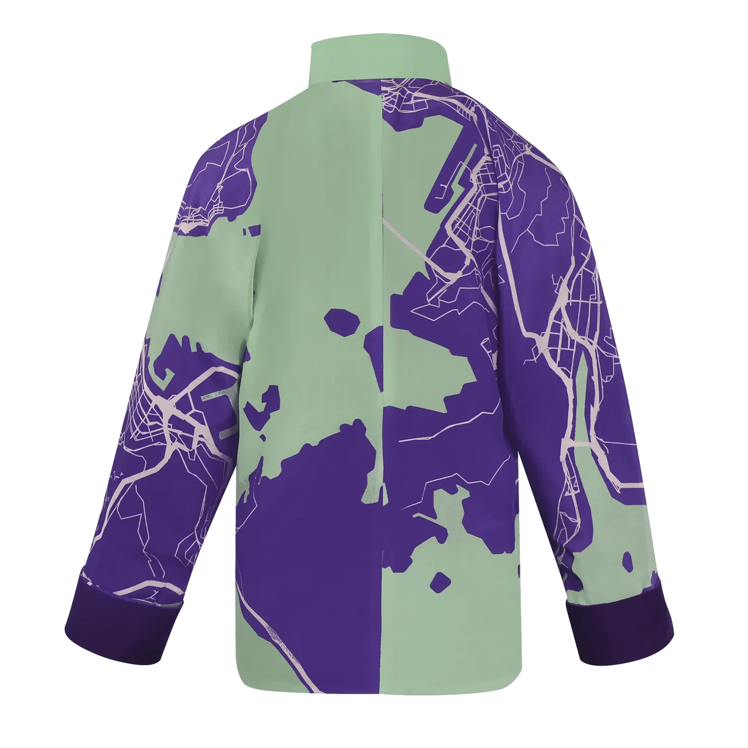 【MAP OF HK】100% Silk Mini Tang Jacket