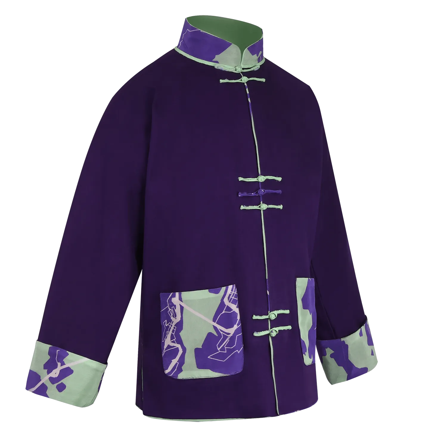 【MAP OF HK】100% Silk Mini Tang Jacket