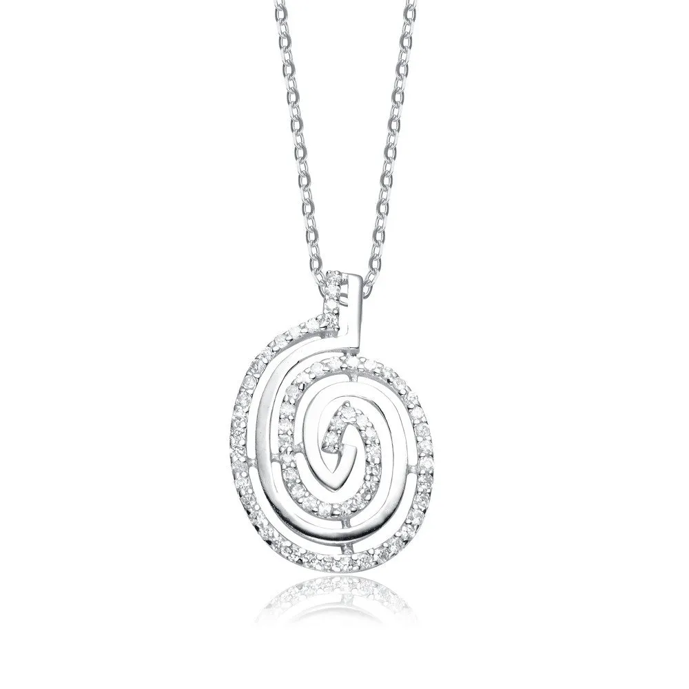 Marguerite Midi Swirl Necklace