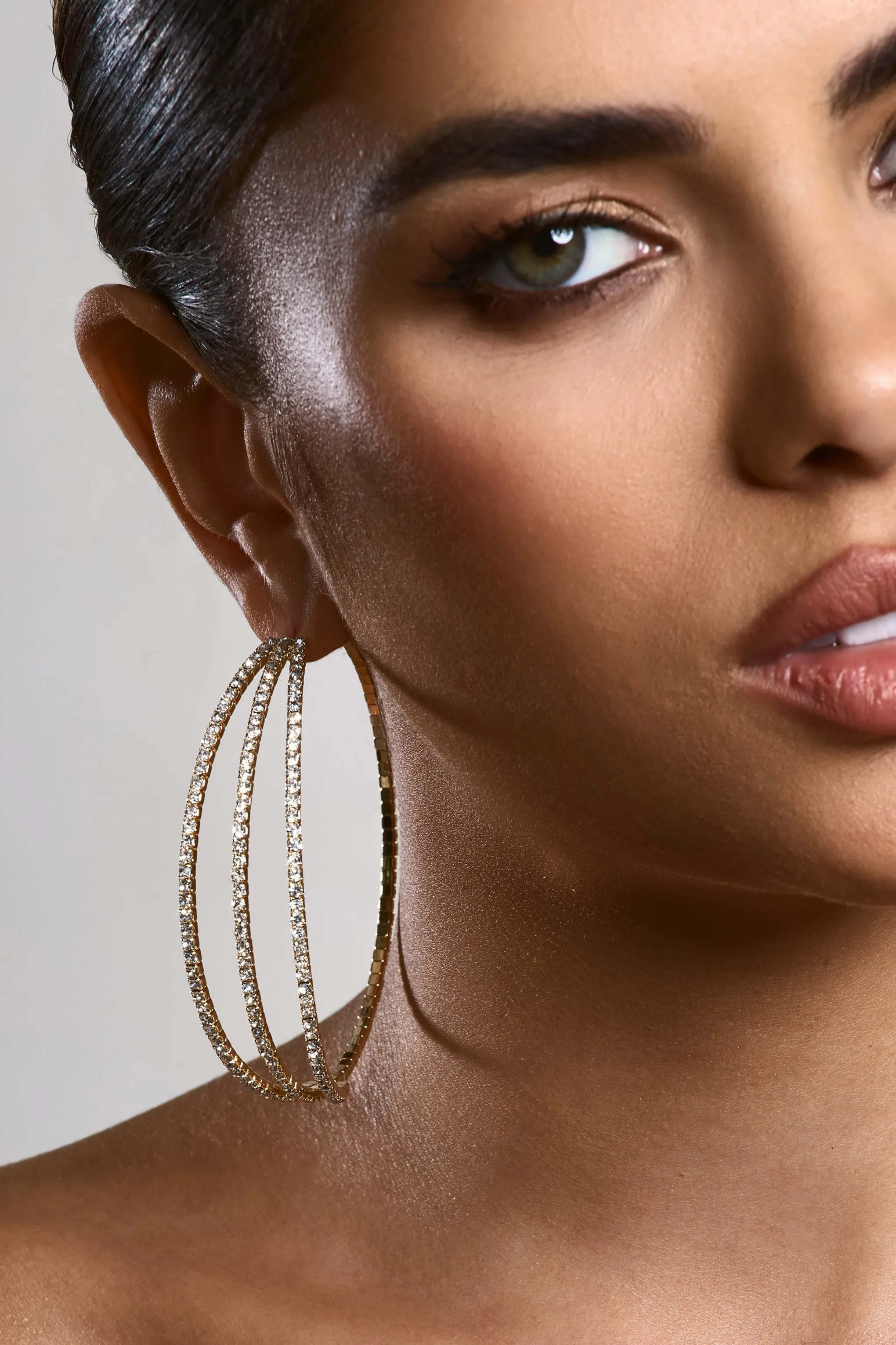Maxie | Gold Layered Large Hoops