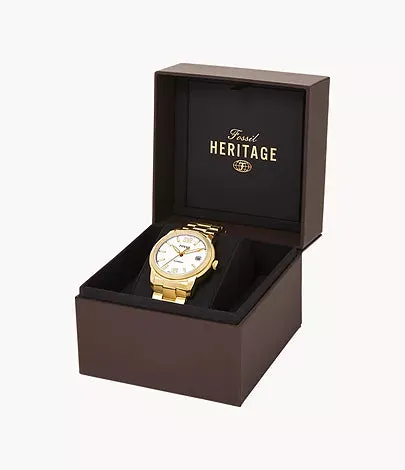 ME3226-Fossil Heritage Automatic Gold-Tone Stainless Steel Unisex Watch