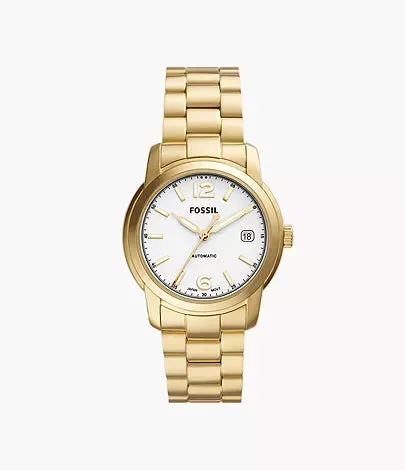ME3226-Fossil Heritage Automatic Gold-Tone Stainless Steel Unisex Watch