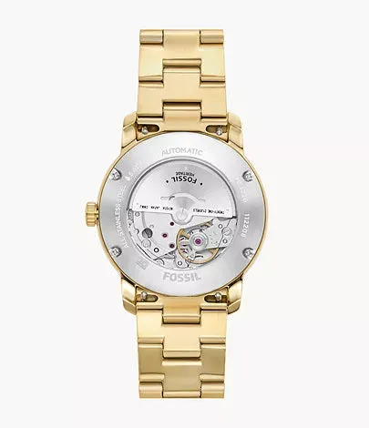 ME3226-Fossil Heritage Automatic Gold-Tone Stainless Steel Unisex Watch