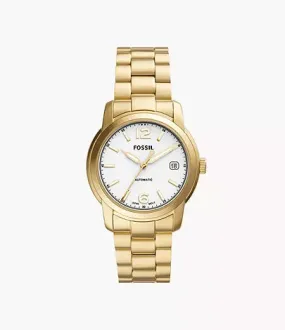 ME3226-Fossil Heritage Automatic Gold-Tone Stainless Steel Unisex Watch