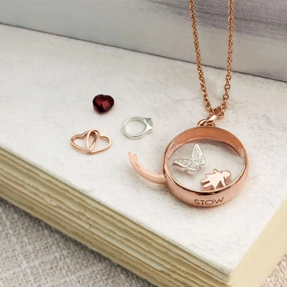 Medium 9k Rose Gold Stow Locket