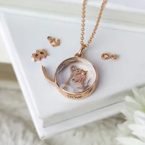 Medium Faceted Rose Gold Locket