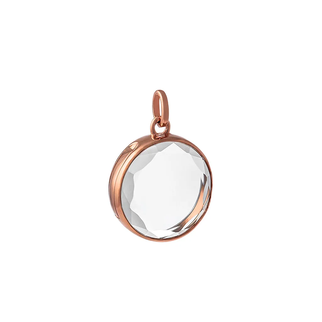 Medium Faceted Rose Gold Locket