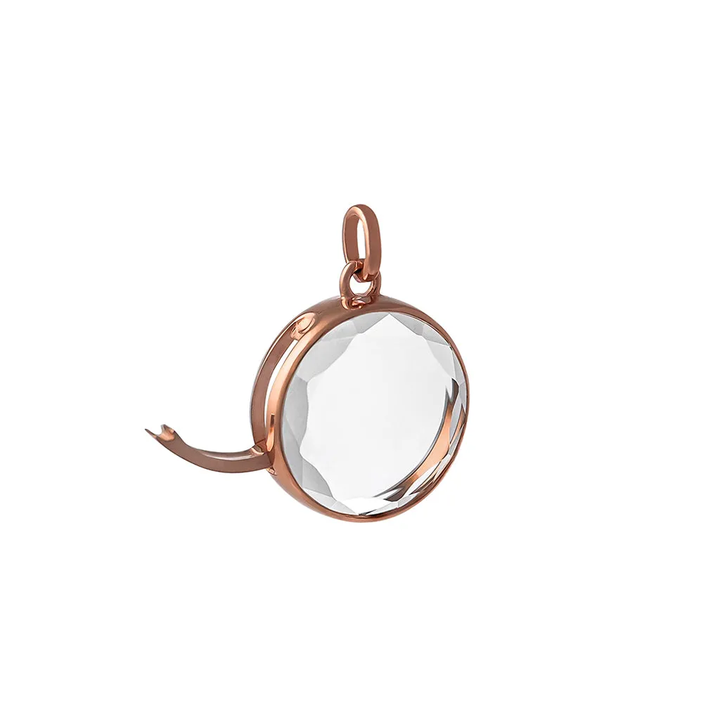 Medium Faceted Rose Gold Locket