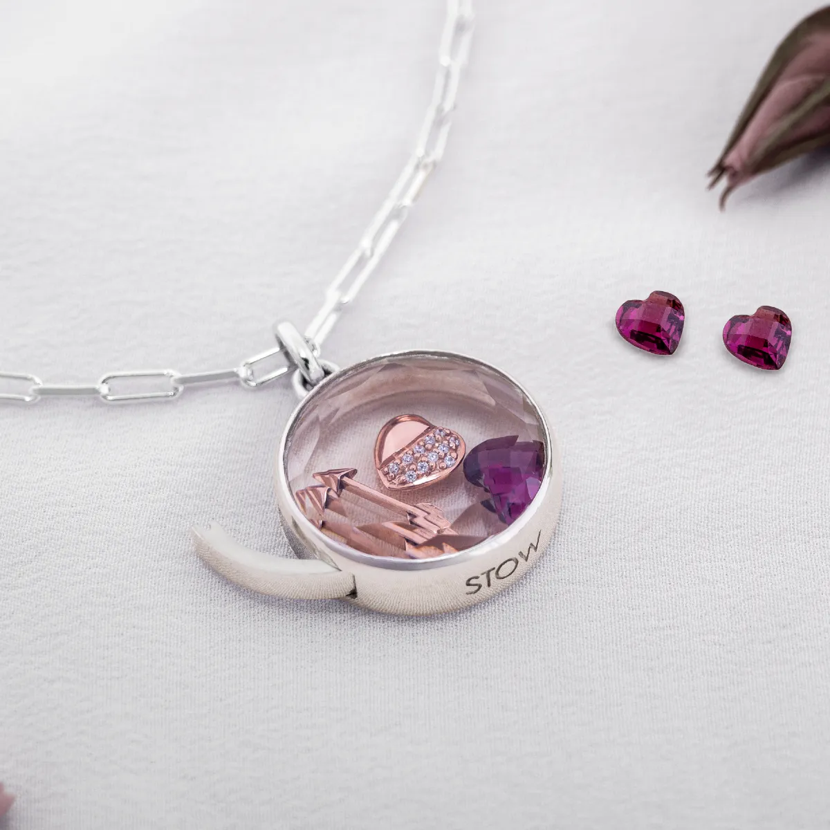 Medium Faceted Silver Locket