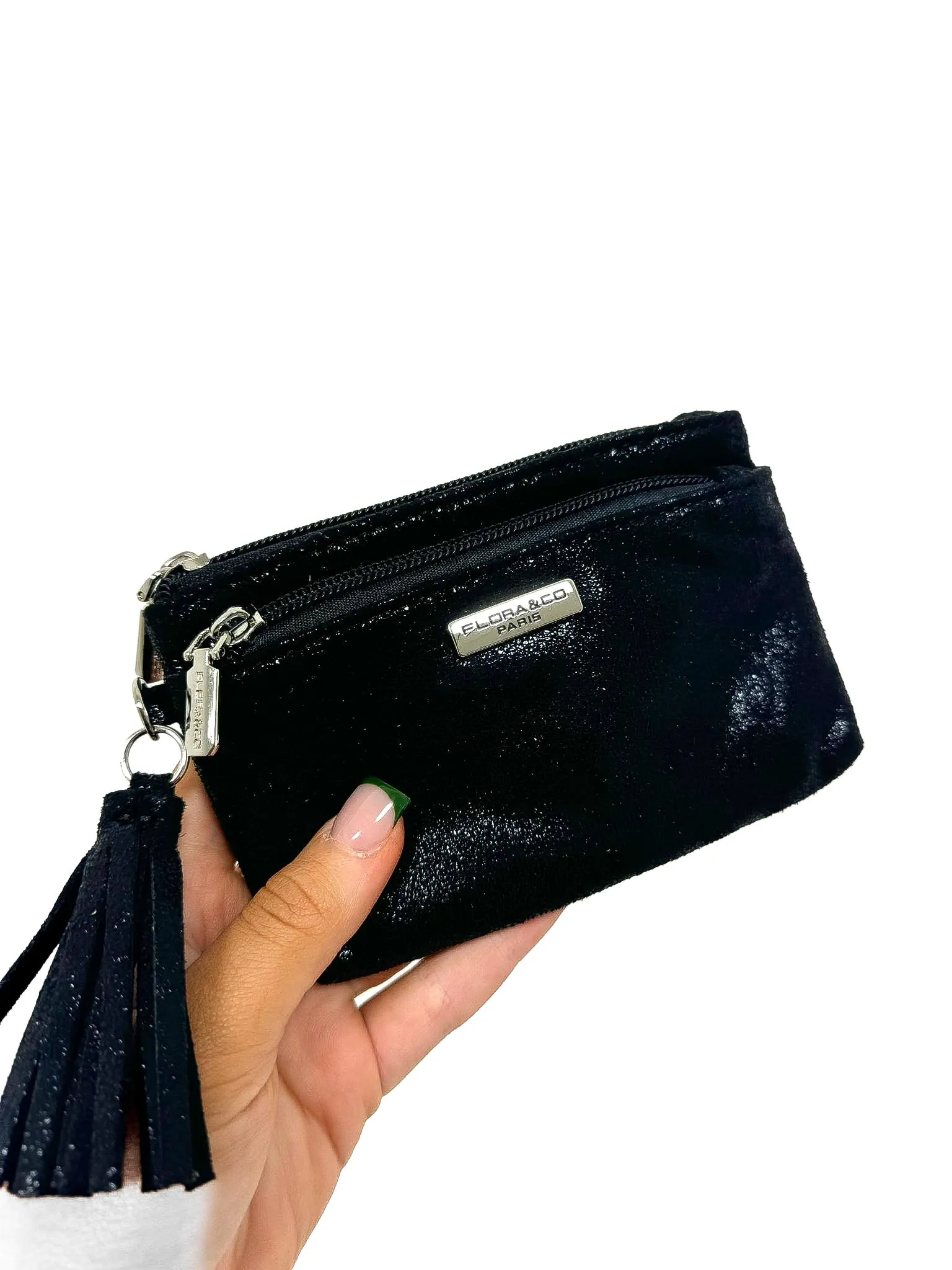Metallic Suedette Coin Purse