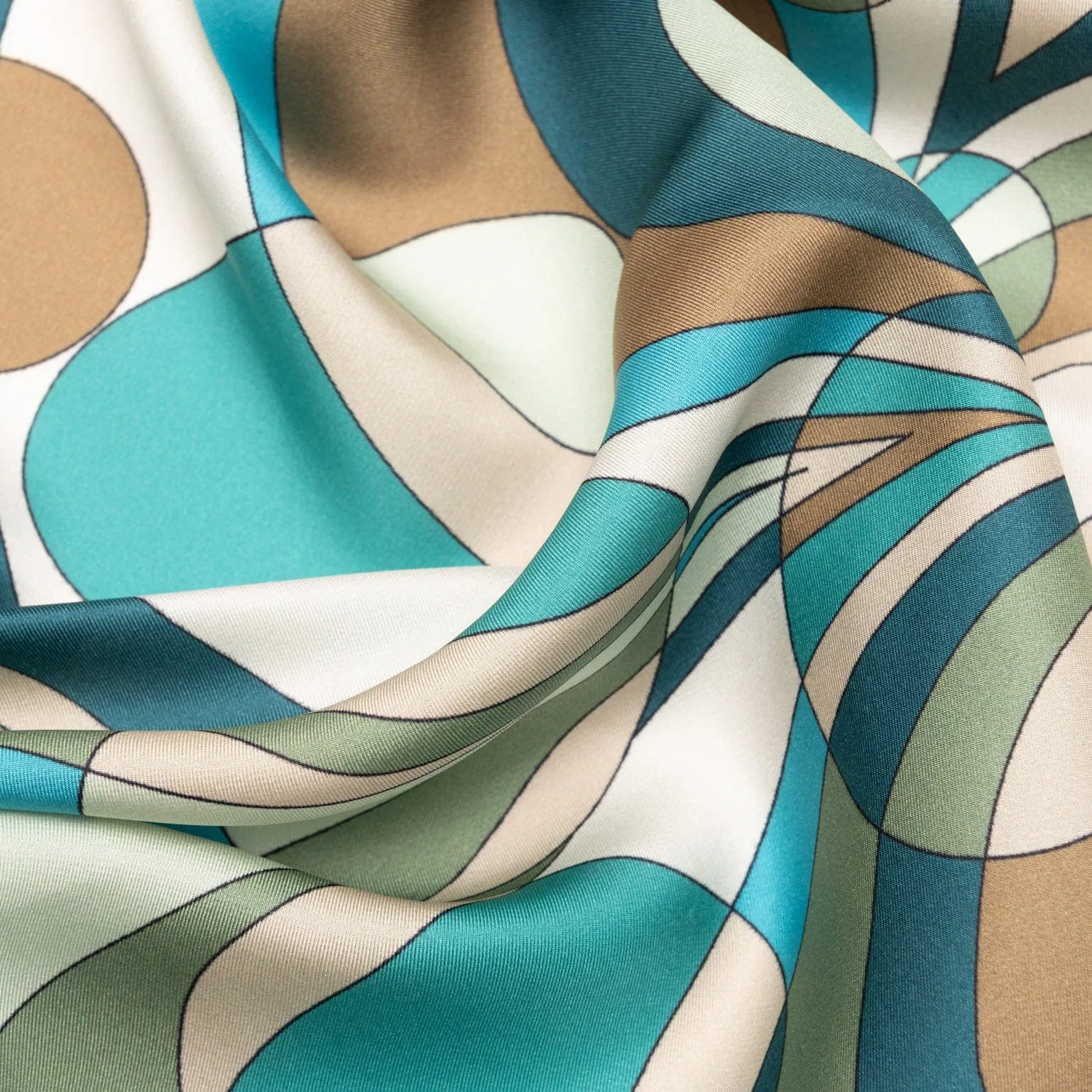 Michelle - Silk Bandana - Sea Colors