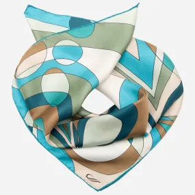 Michelle - Silk Bandana - Sea Colors