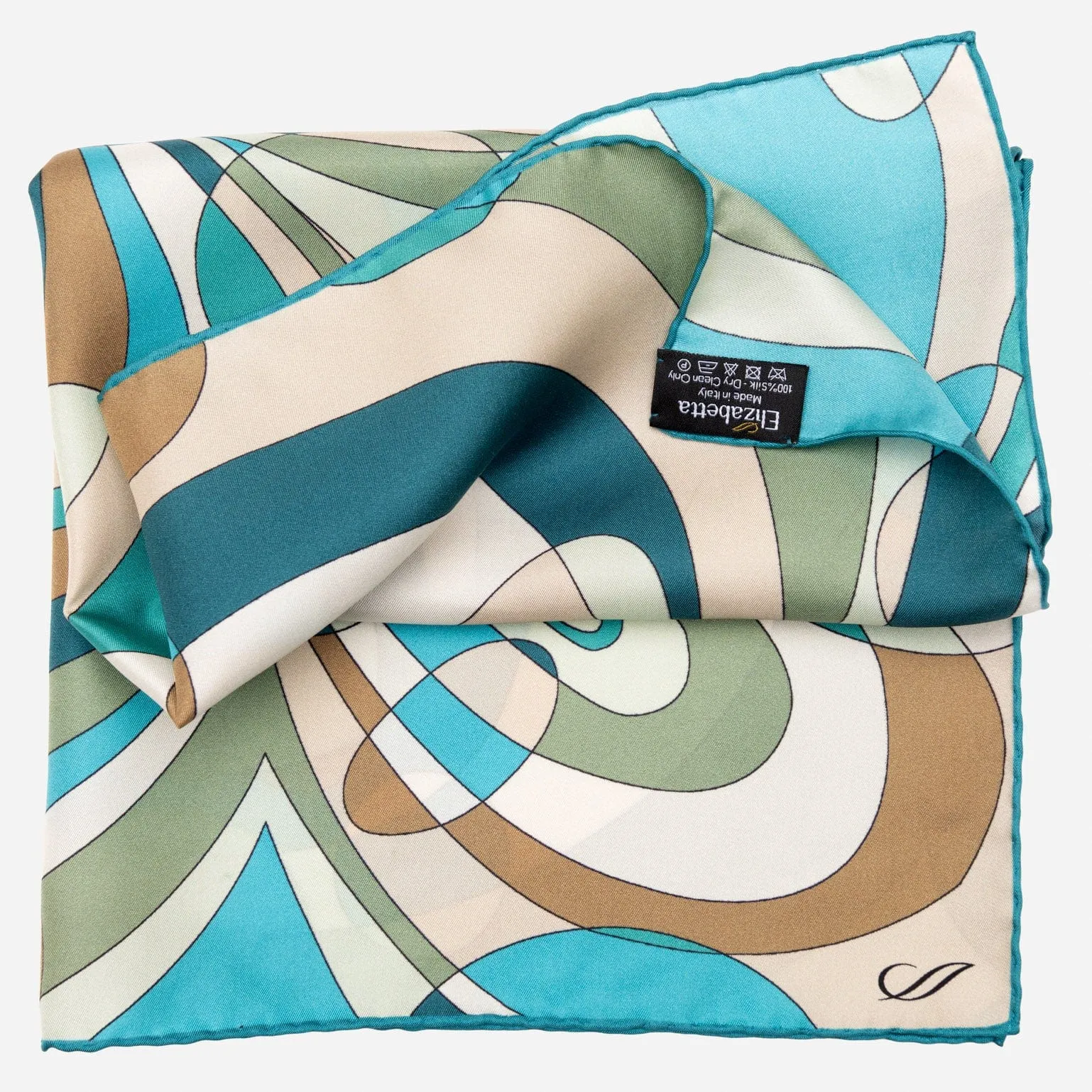 Michelle - Silk Bandana - Sea Colors