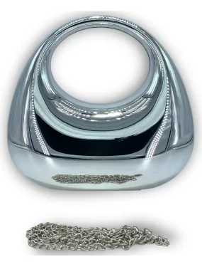 Mini Metallic Crescent Acrylic Purse