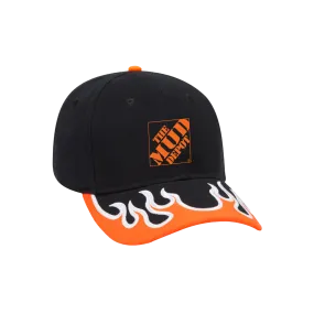 Mud Depot Flame Hat - Black/Orange