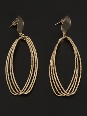Multi Layered Oval Earrings