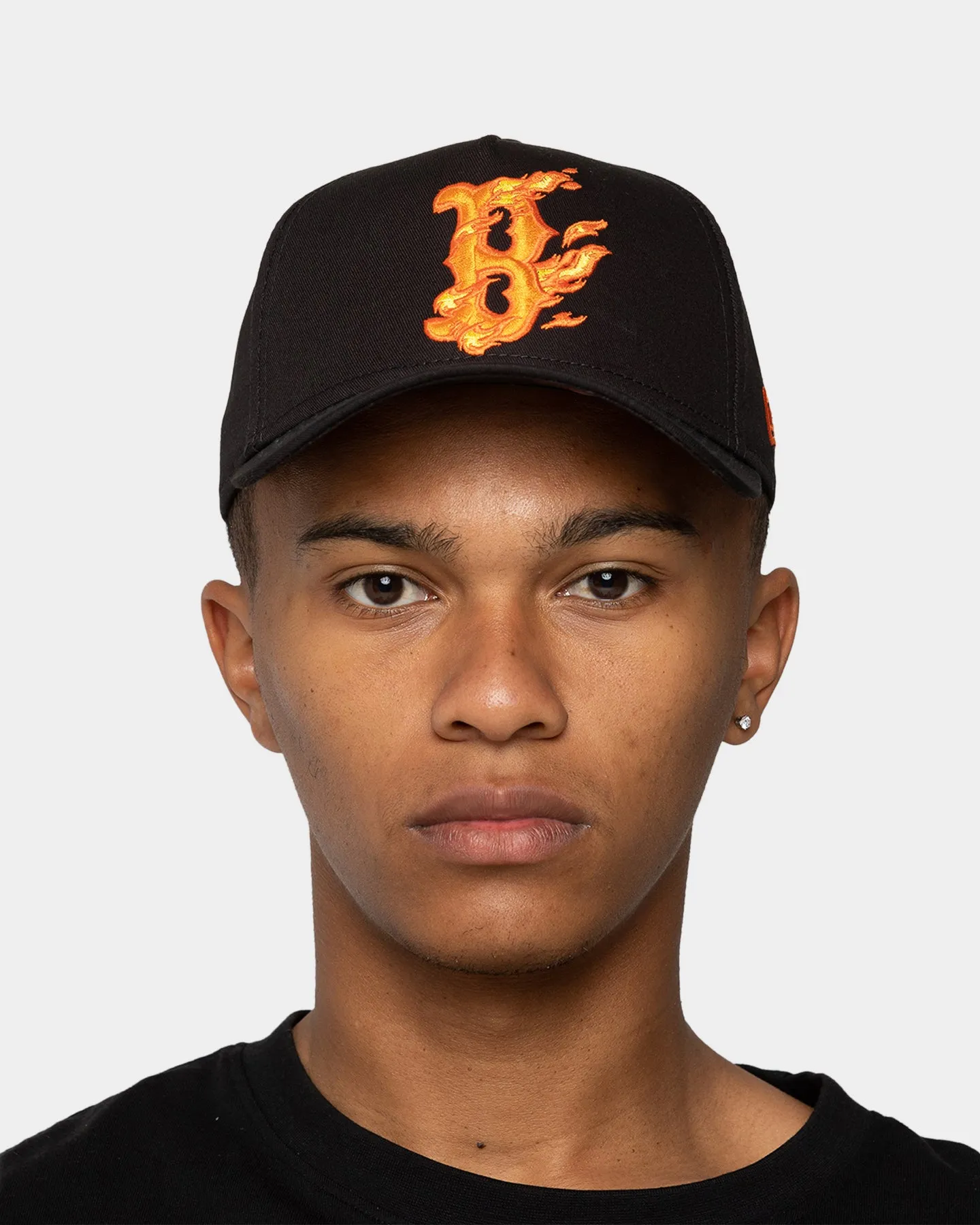 New Era Boston Red Sox 'Flamin' Hot' 9FORTY A-Frame Snapback Black/Flame