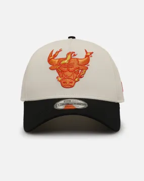 New Era Chicago Bulls 'Flame' 9FORTY A-Frame Snapback Chrome White/Black