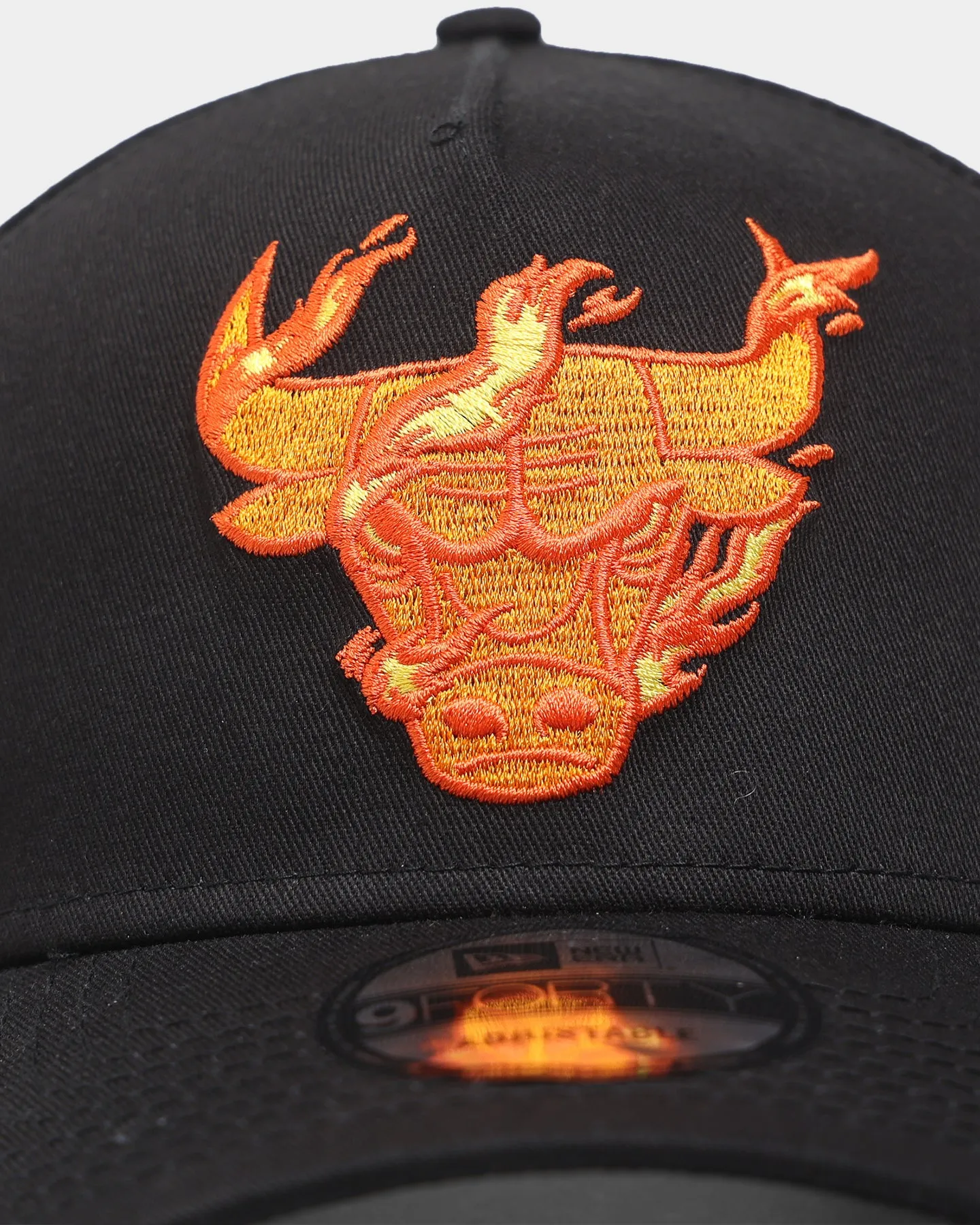 New Era Chicago Bulls 'Flamin' Hot' 9FORTY A-Frame Snapback Black/Flame