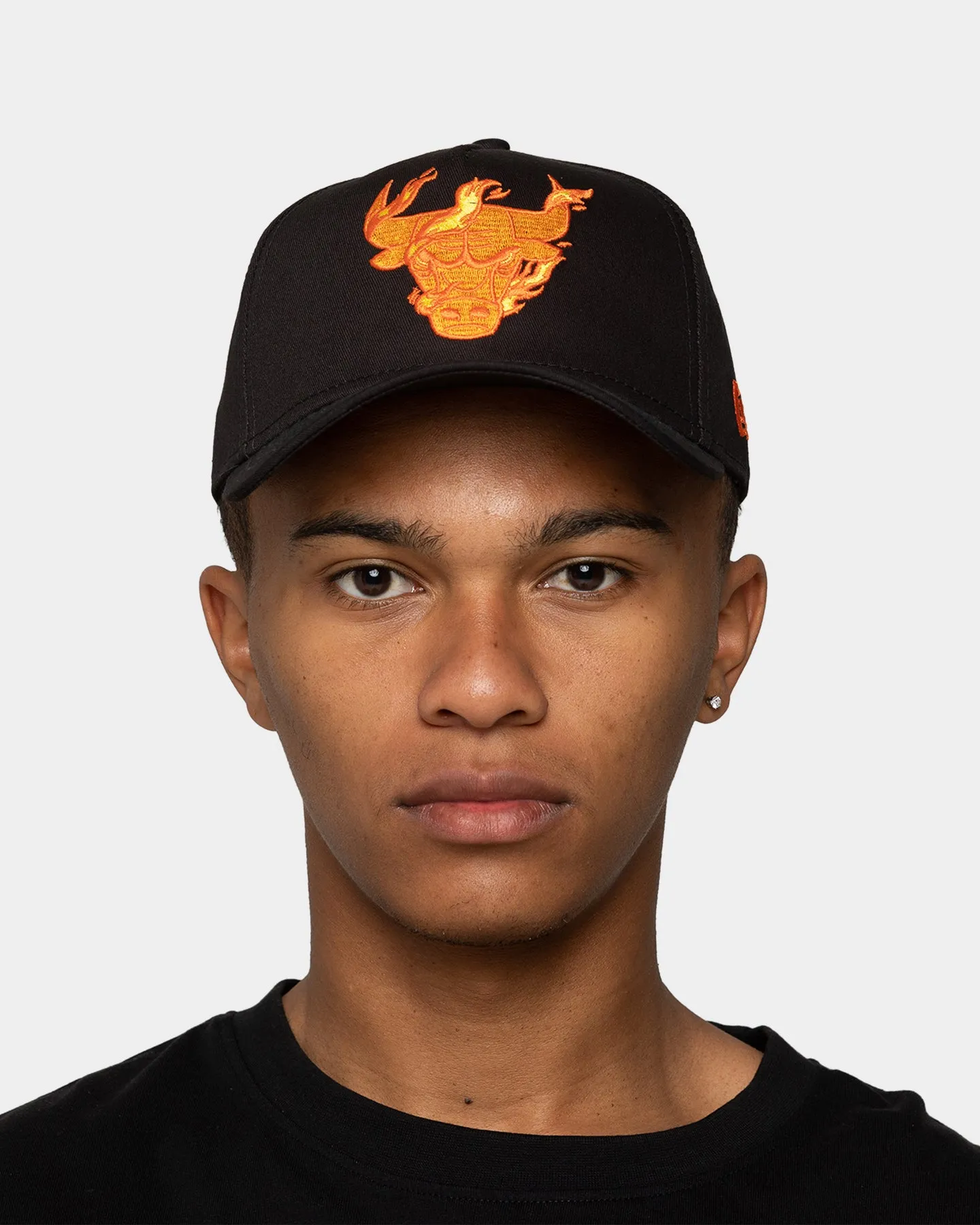 New Era Chicago Bulls 'Flamin' Hot' 9FORTY A-Frame Snapback Black/Flame
