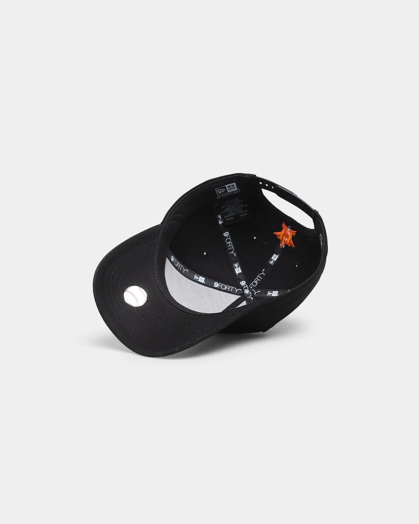 New Era Houston Astros 'Flamin' Hot' 9FORTY A-Frame Snapback Black/Flame