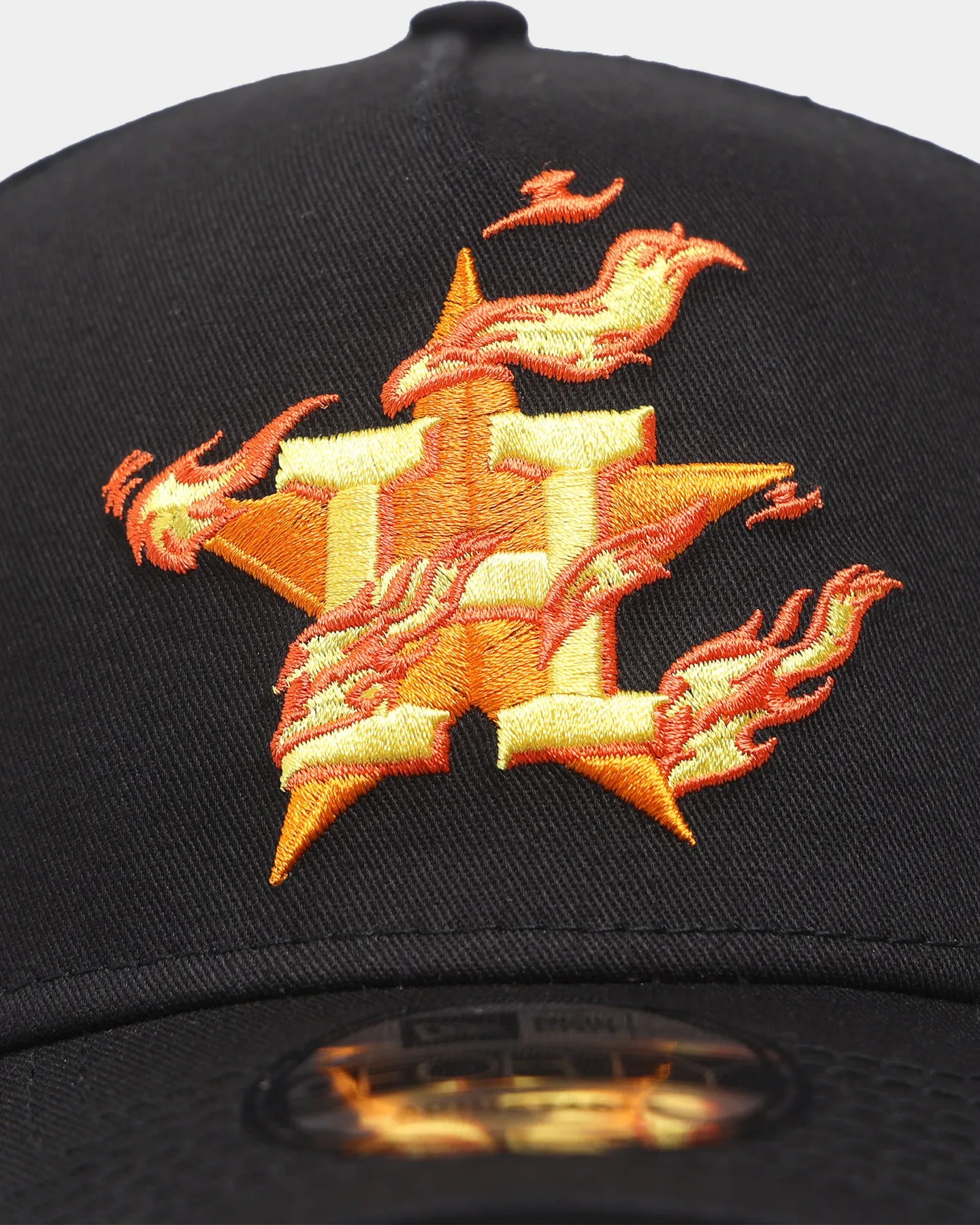 New Era Houston Astros 'Flamin' Hot' 9FORTY A-Frame Snapback Black/Flame