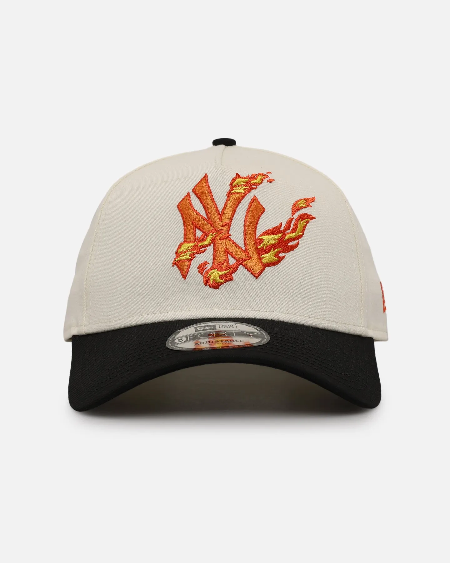 New Era New York Yankees 'Flame' 9FORTY A-Frame Snapback Chrome White/Black